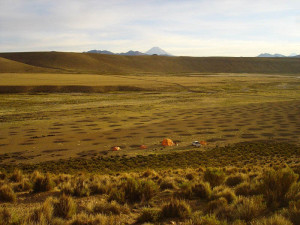 Lauca Biosphere Reserve, camp